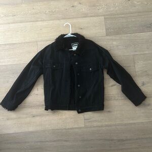 UNIX jean jacket with fur collar